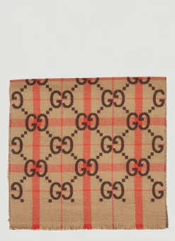Men Gucci Scarves^Gg Check Scarf