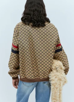 Men Gucci Jackets^Gg Cotton Canvas Zip Jacket