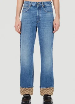 Men Gucci Jeans^Gg Cuff Jeans