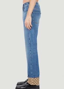 Men Gucci Jeans^Gg Cuff Jeans