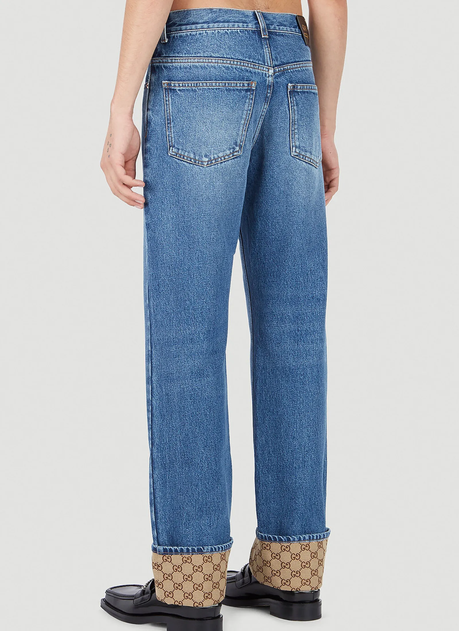 Men Gucci Jeans^Gg Cuff Jeans