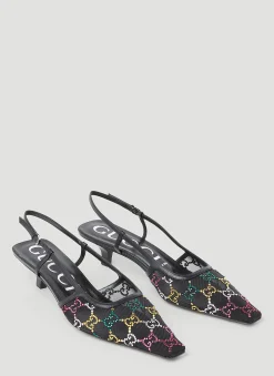 Gg Embellished Kitten Heels>Gucci Sale