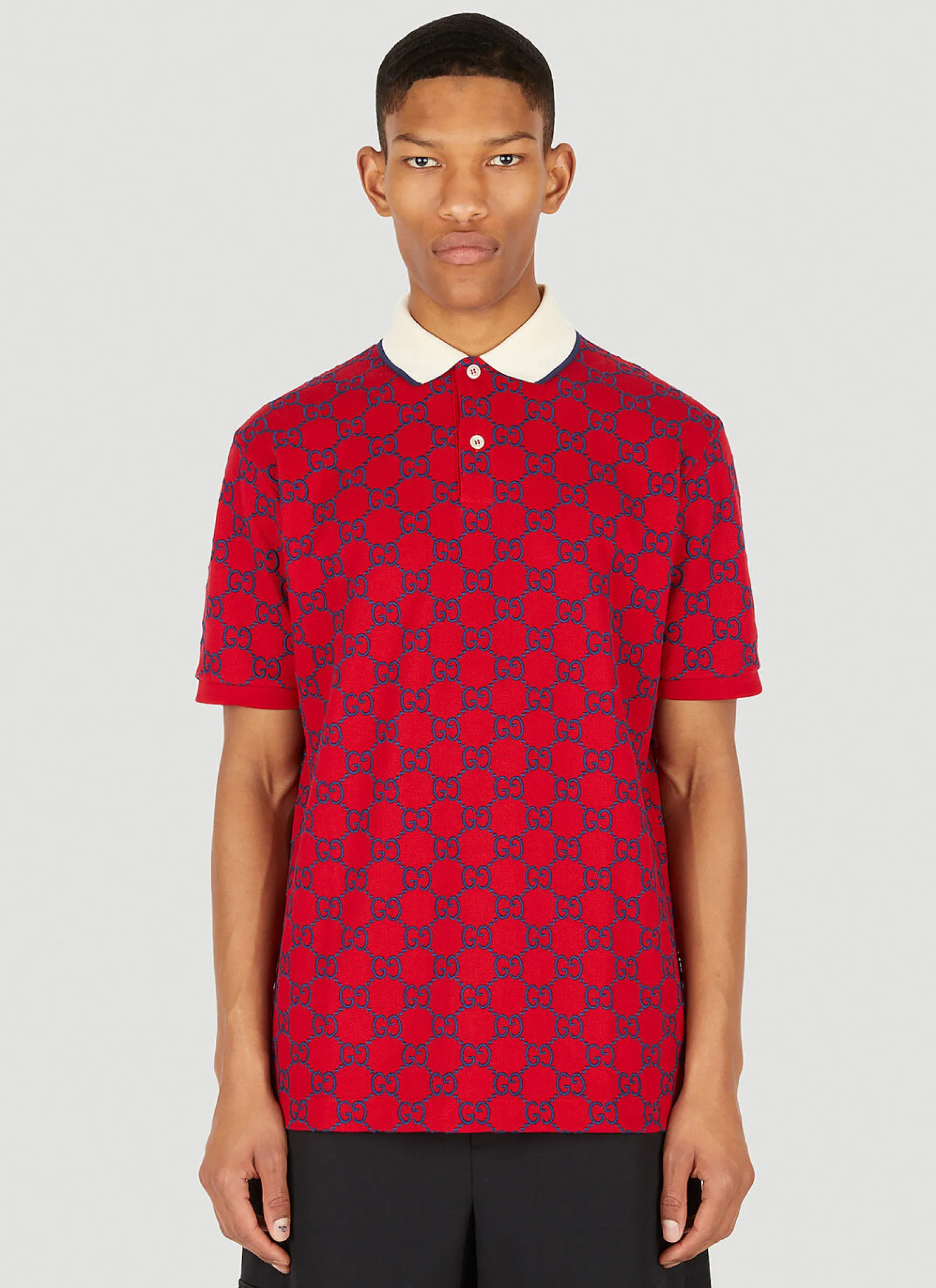 Men Gucci Polo Shirts^Gg Embroide Polo Shirt