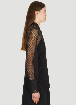 Gg Geometric Lace Shirt></noscript>Gucci New
