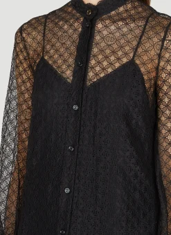 Gg Geometric Lace Shirt></noscript>Gucci New