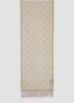 Men Gucci Scarves^Gg Jacquard Baby Scarf