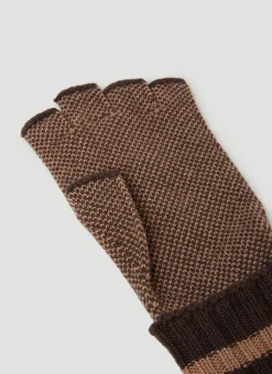 Men Gucci Gloves^Gg Jacquard Fingerless Gloves