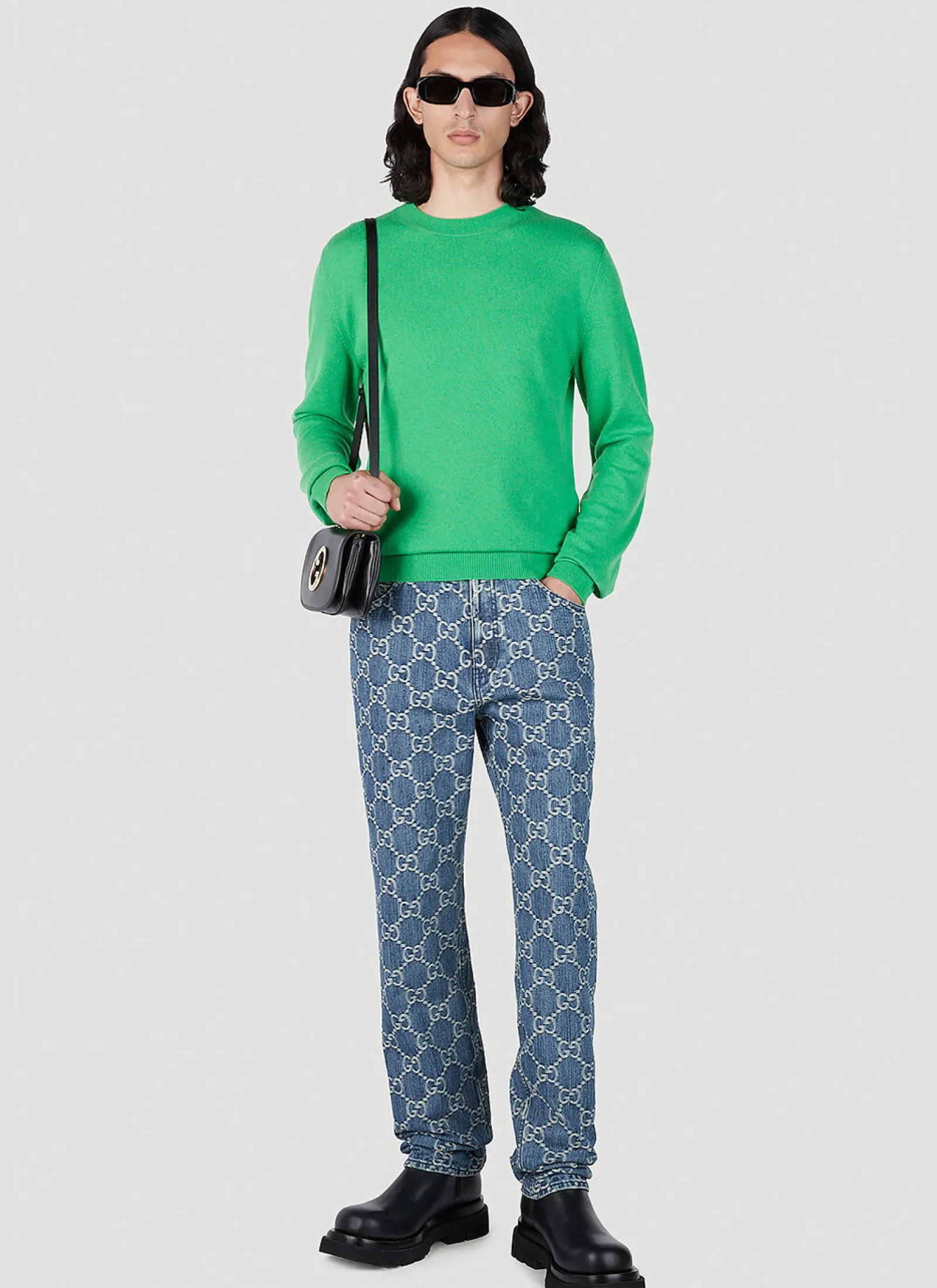 Men Gucci Jeans^Gg Jacquard Jeans