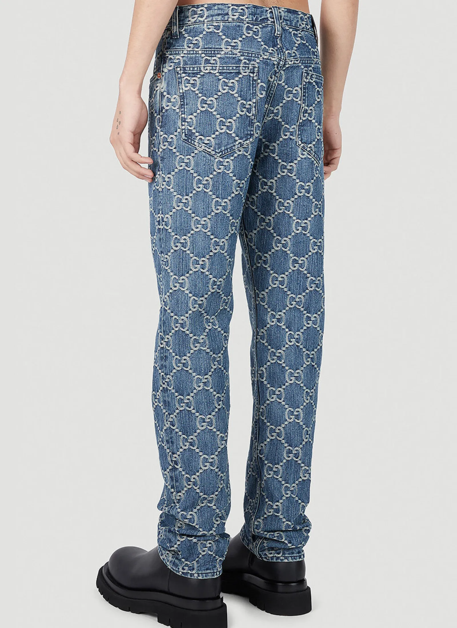 Men Gucci Jeans^Gg Jacquard Jeans