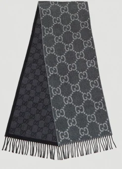 Men Gucci Scarves^Gg Jacquard Knit Scarf
