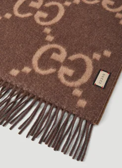 Men Gucci Scarves^Gg Jacquard Scarf