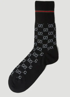 Men Gucci Socks^Gg Jacquard Socks