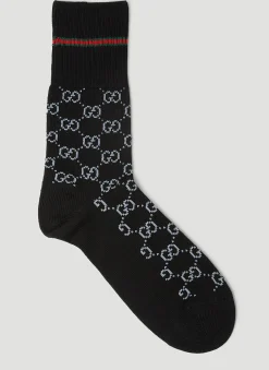 Men Gucci Socks^Gg Jacquard Socks