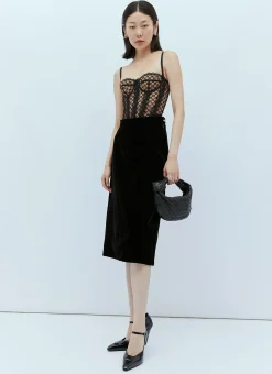 Gg Lace Lingerie Top>Gucci New