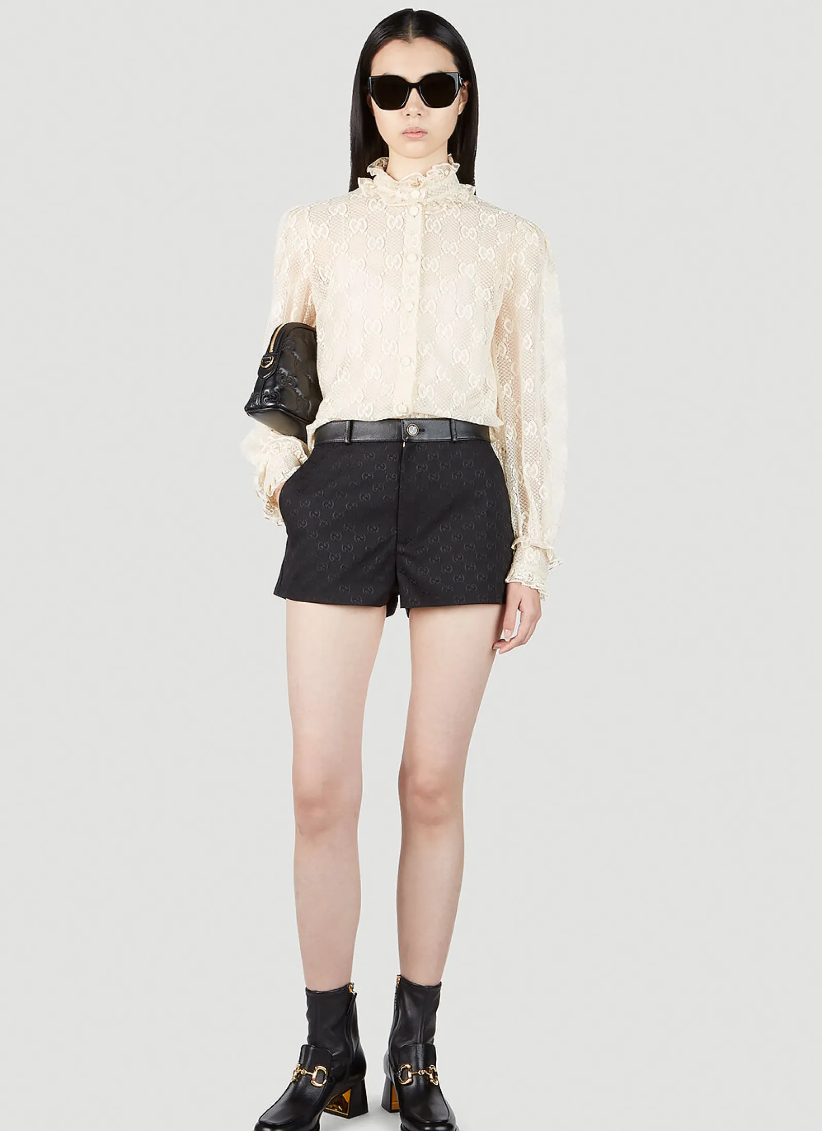 Gg Lace Shirt>Gucci Outlet