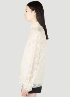 Gg Lace Shirt><noscript><img width=