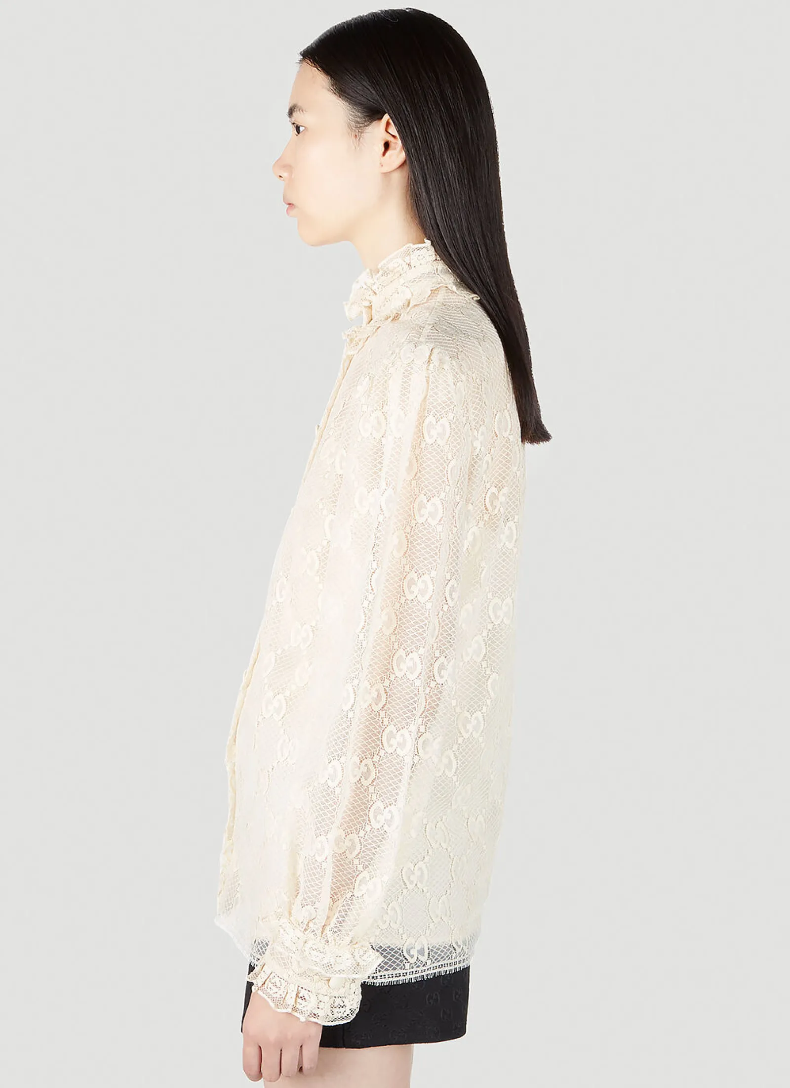 Gg Lace Shirt>Gucci Outlet