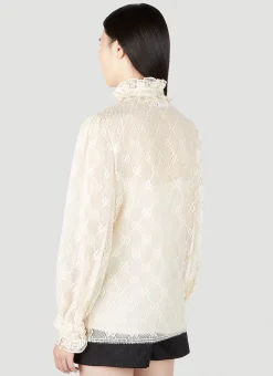 Gg Lace Shirt><noscript><img width=