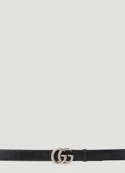 Men Gucci Belts^Gg Logo Plaque Belt