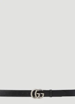 Men Gucci Belts^Gg Logo Plaque Belt