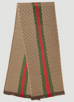 Men Gucci Scarves^Gg Logo Scarf
