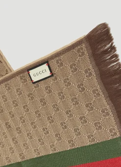 Men Gucci Scarves^Gg Logo Scarf