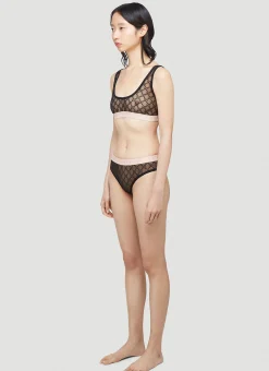 Gg Logo Sheer-Lace Lingerie Set>Gucci New