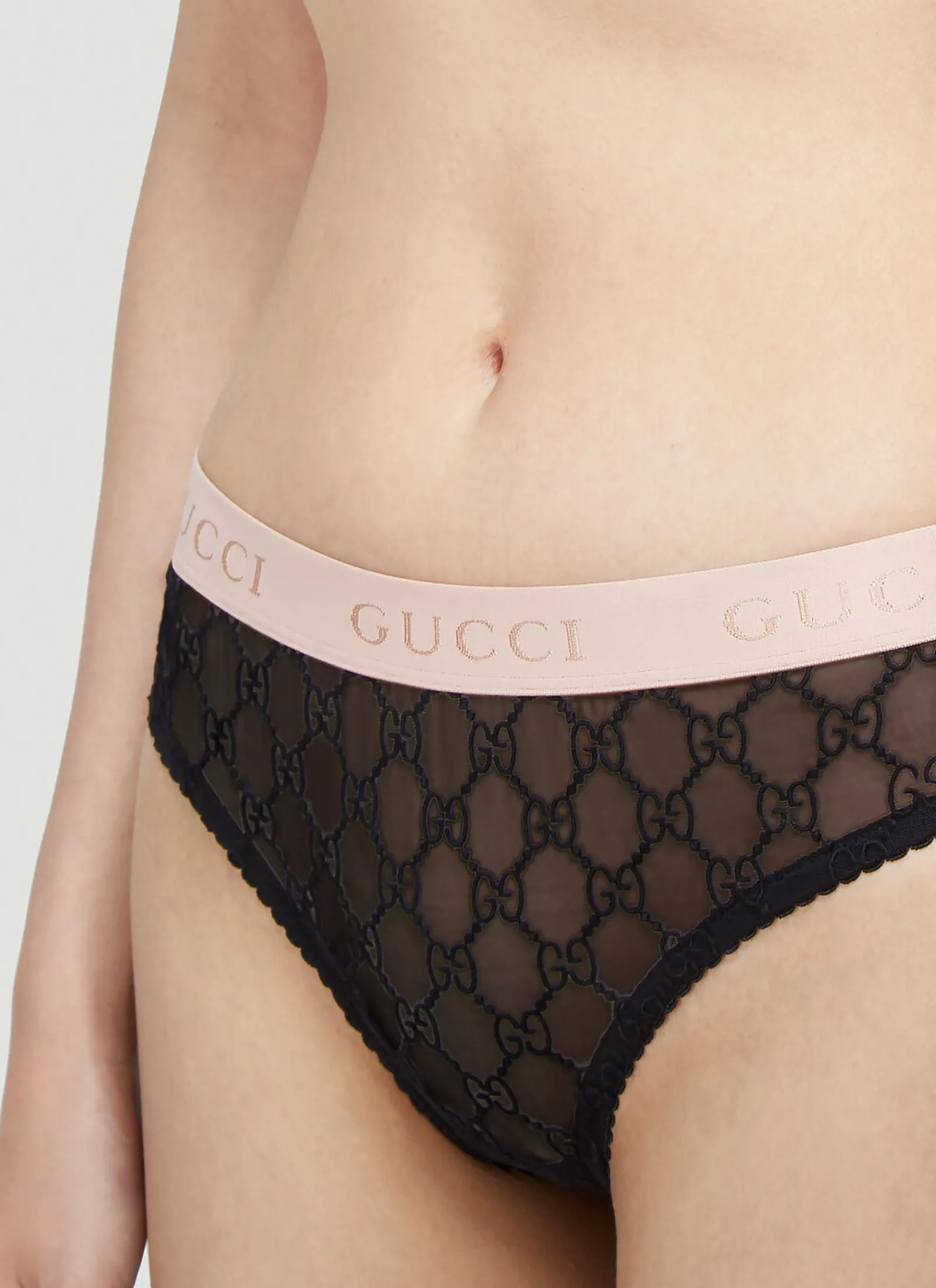 Gg Logo Sheer-Lace Lingerie Set>Gucci New