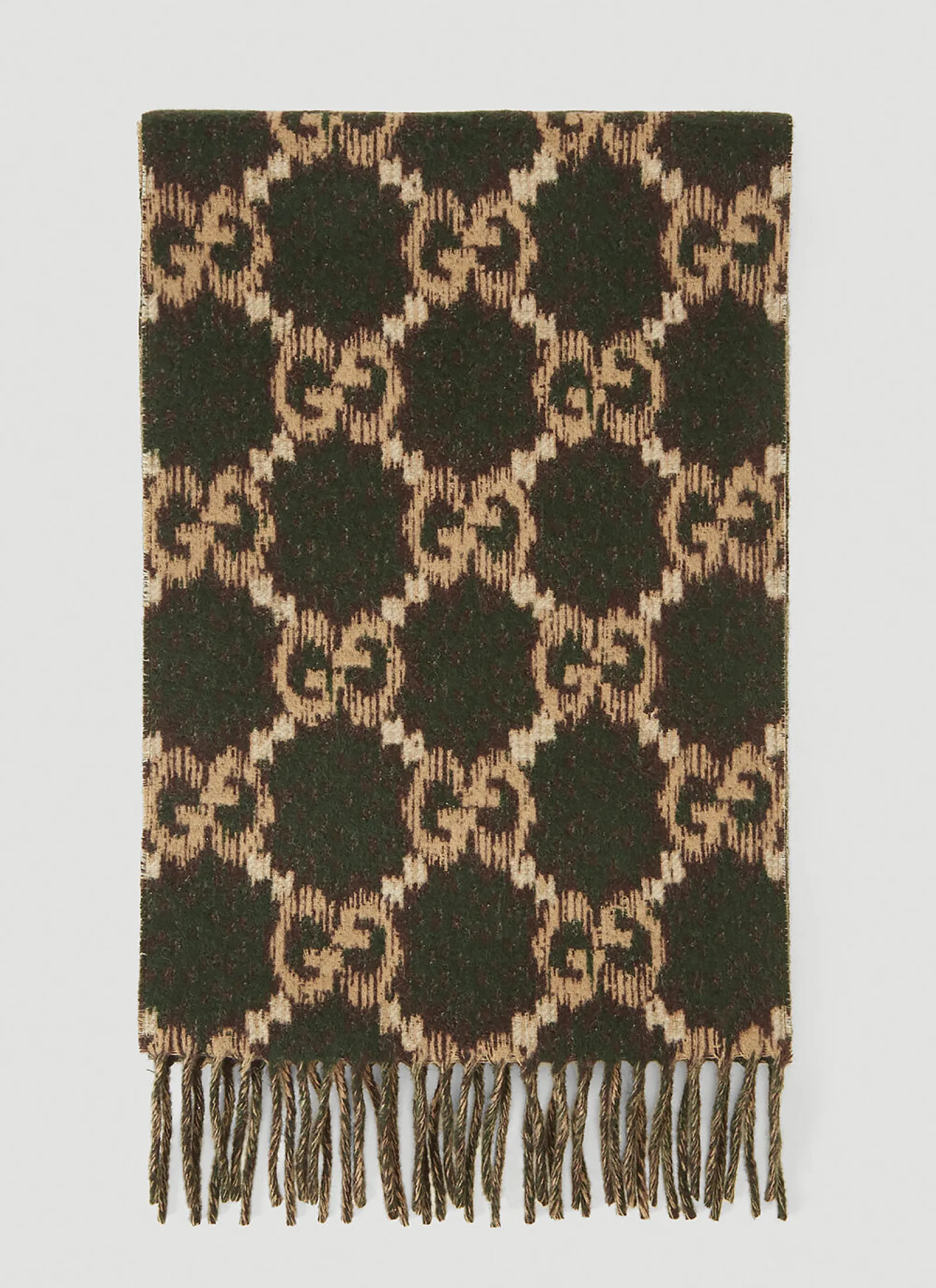 Men Gucci Scarves^Gg Logo Wool Scarf