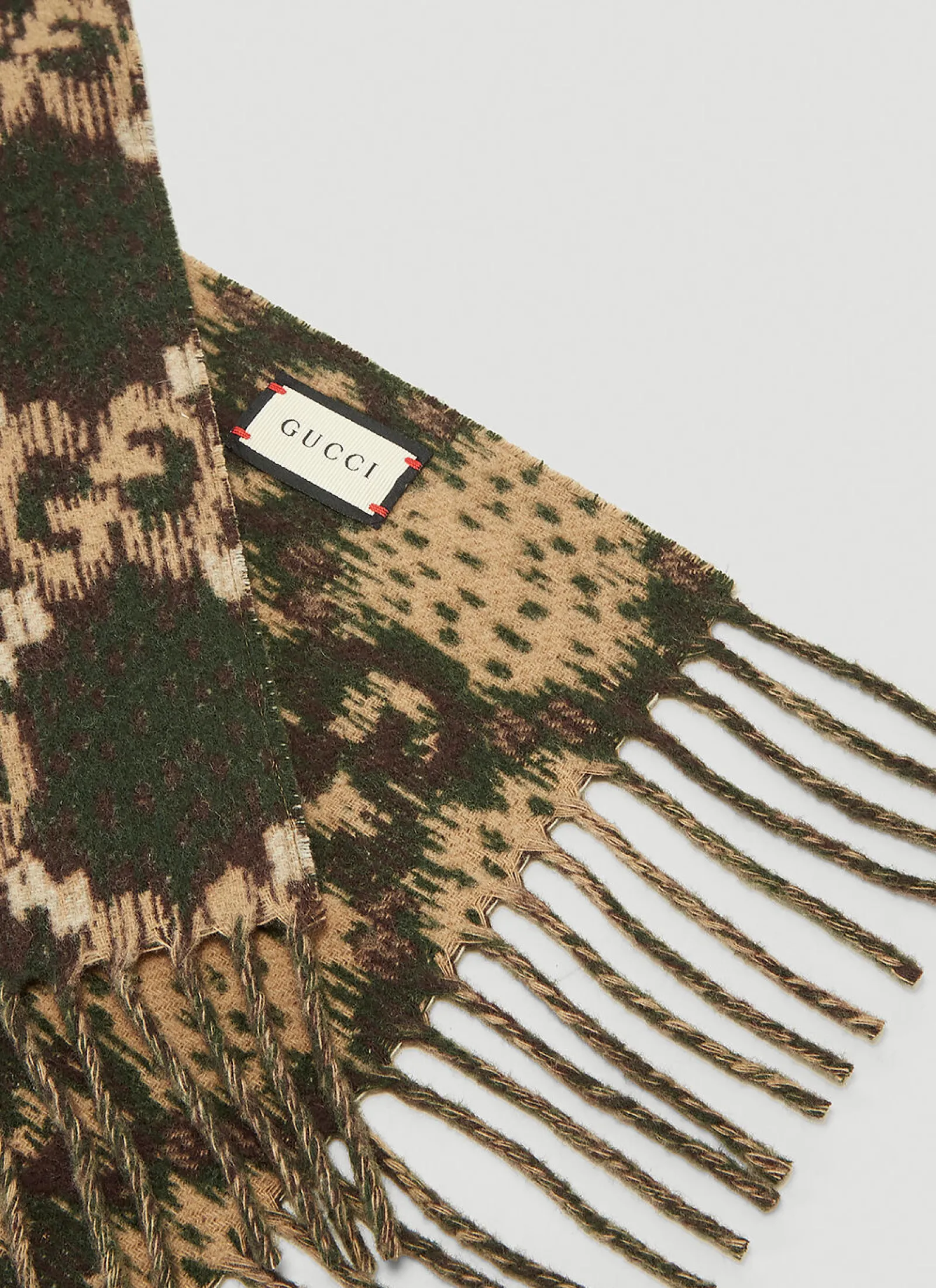 Men Gucci Scarves^Gg Logo Wool Scarf