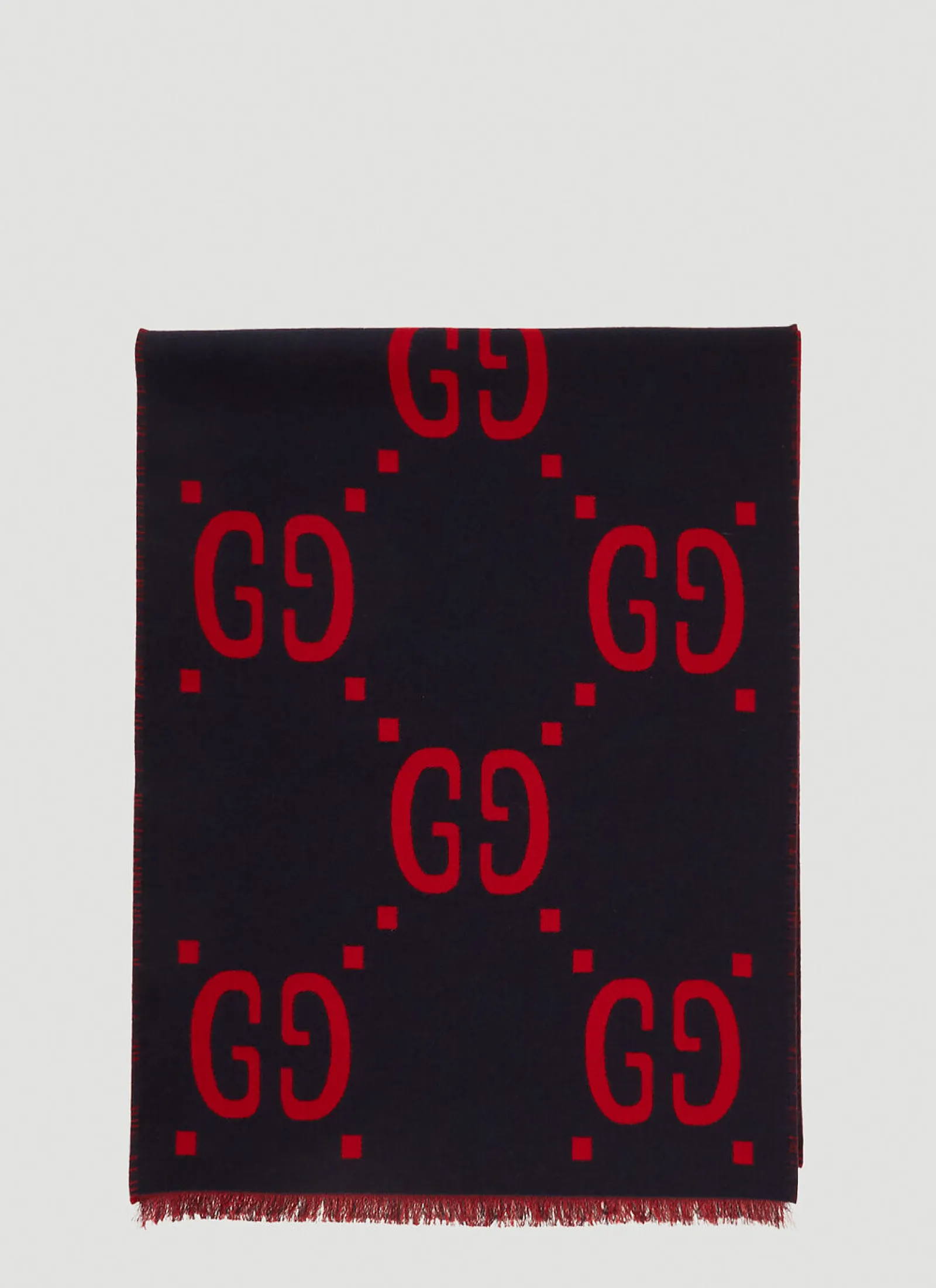 Men Gucci Scarves^Gg Logo Wool Scarf