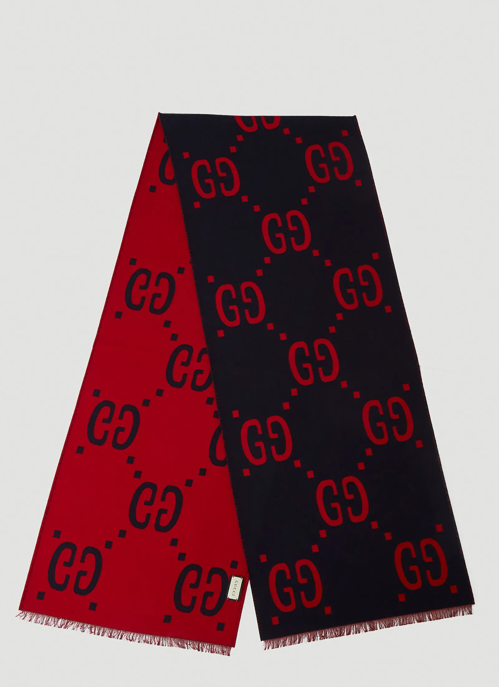Men Gucci Scarves^Gg Logo Wool Scarf