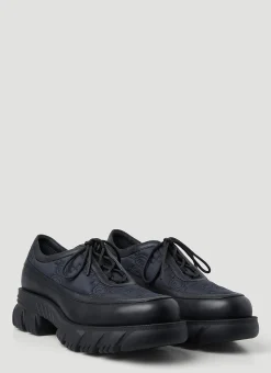 Men Gucci Lace Ups^Gg Padded Lace Up Shoes