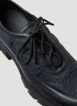 Men Gucci Lace Ups^Gg Padded Lace Up Shoes