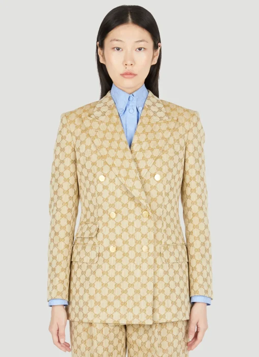 Gg Supreme Canvas Suit Blazer>Gucci New