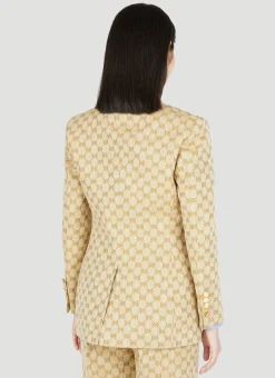 Gg Supreme Canvas Suit Blazer><noscript><img width=