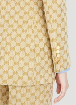 Gg Supreme Canvas Suit Blazer><noscript><img width=