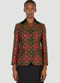Gg Tartan Blazer>Gucci Best
