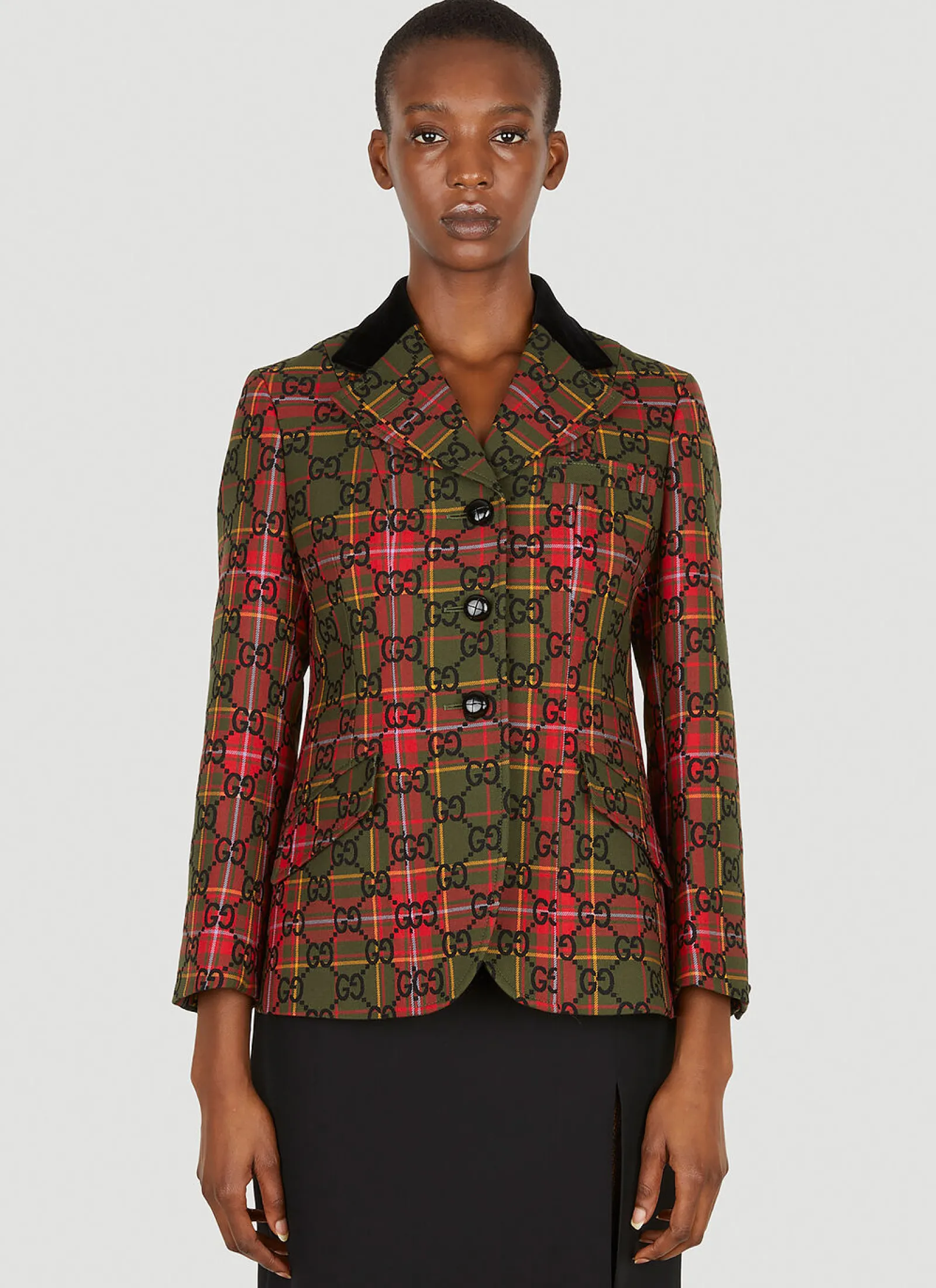 Gg Tartan Blazer>Gucci Best