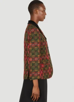 Gg Tartan Blazer><noscript><img width=