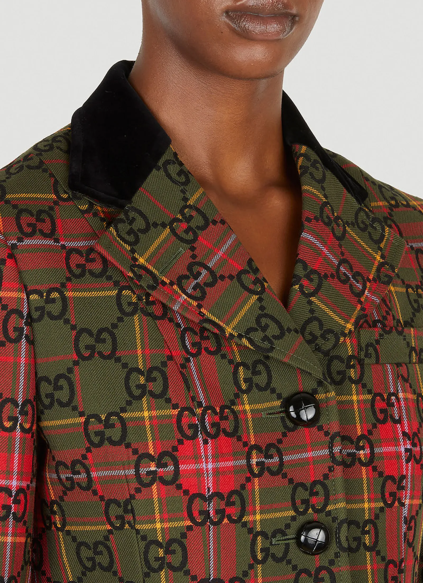 Gg Tartan Blazer>Gucci Best