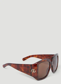 Men Gucci Sunglasses^Gg Tortoiseshell Square Sunglasses
