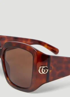 Men Gucci Sunglasses^Gg Tortoiseshell Square Sunglasses