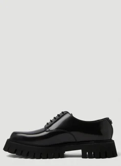 Men Gucci Lace Ups^Gg Tread Sole Derbys
