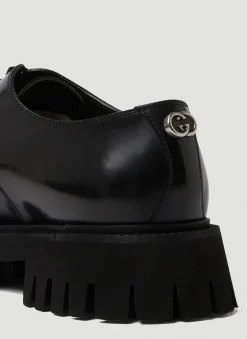 Men Gucci Lace Ups^Gg Tread Sole Derbys