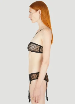 Gg Tulle Lingerie Set>Gucci
