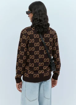 Men Gucci Knitwear^Gg Wool Jacquard Cardigan