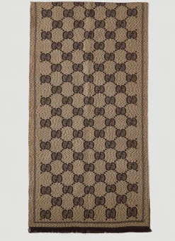Men Gucci Scarves^Gg Wool Jacquard Scarf