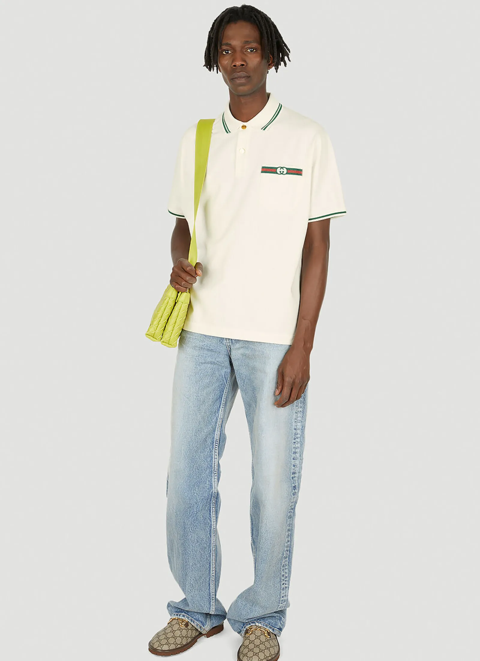 Men Gucci Polo Shirts^Gg-Embroidered Polo Shirt