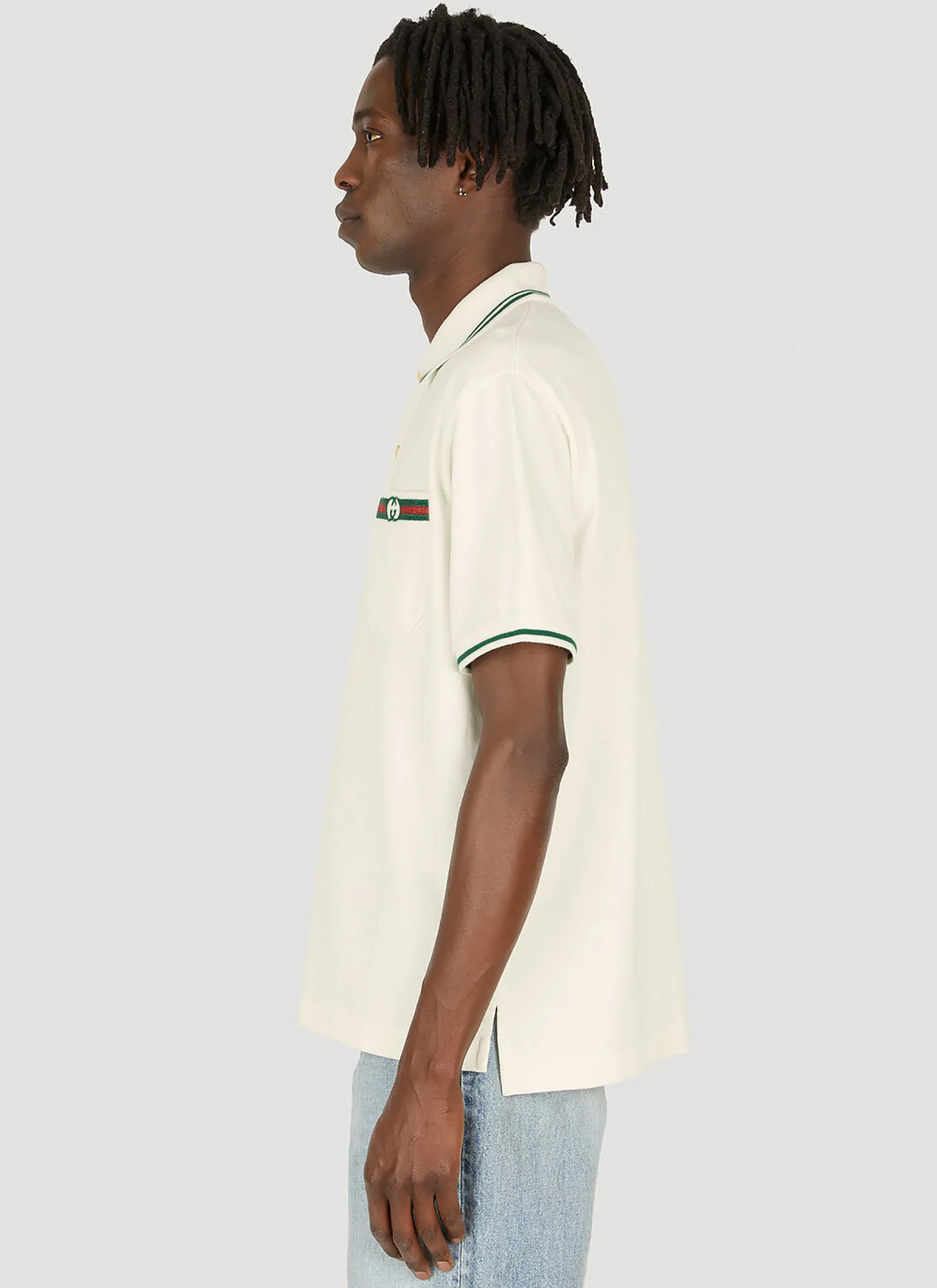 Men Gucci Polo Shirts^Gg-Embroidered Polo Shirt